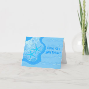 Starfish im Sand Karte