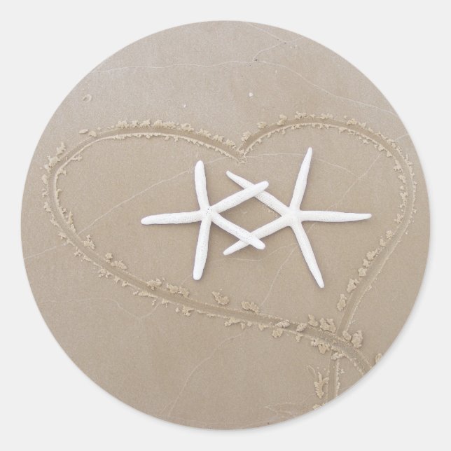 Starfish in der Heftaufkleber Runder Aufkleber (Vorderseite)