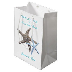 Starfish Key Largo Weekend Hochzeit Willkommen Mittlere Geschenktüte