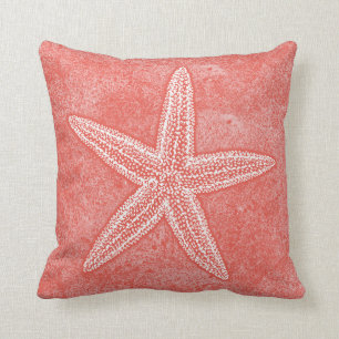 Starfish-Korallen-Rosa Kissen