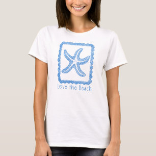 Starfish Liebe am Strand, Ocean Lover T-Shirt