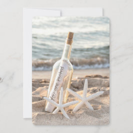 Starfish Meldung in einer Flasche Einladung