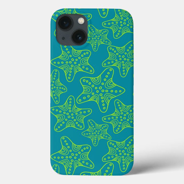 Starfish-Mengen-Muster Case-Mate iPhone Hülle (Rückseite)