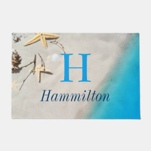Starfish & Muscheln Sandy Shore Beach - Personalis Fußmatte