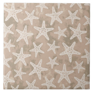Starfish Muster Blau Fliese