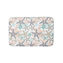 Starfish Nahtloses Muster Bath Mat Badematte