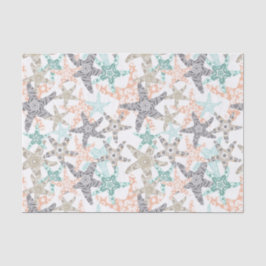 Starfish Nahtloses Muster Seidenpapier