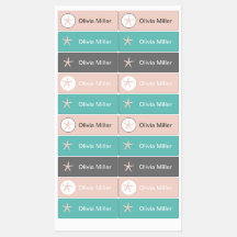 Starfish Namensschilder für die Kindertagesstätte