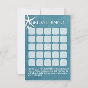 Starfish Nautic Brautparty Bingo Cards