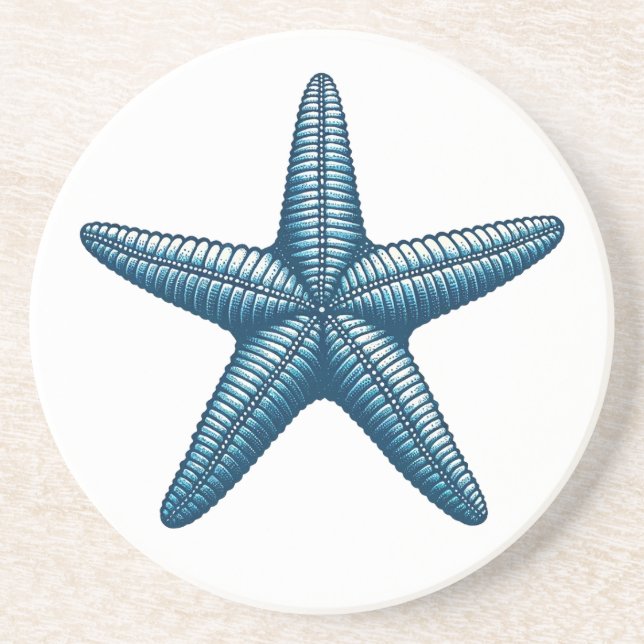 Starfish Nautischer Untersetzer (Vorne)