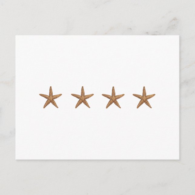 Starfish - Nordseestern Postkarte (Vorderseite)