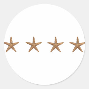 Starfish - Nordseestern Runder Aufkleber