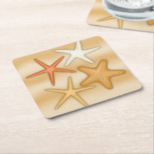 Starfish Paper-Untersetzer Rechteckiger Pappuntersetzer