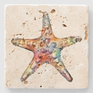 Starfish-Regenbogen Steinuntersetzer