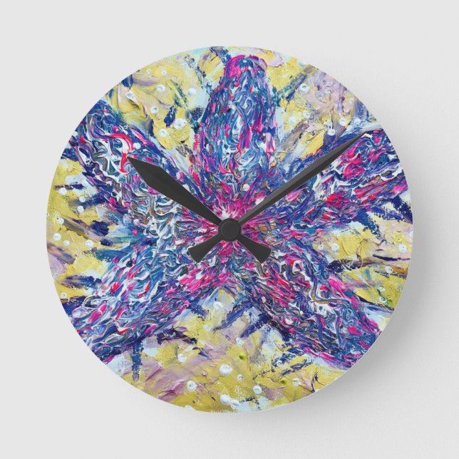 Starfish Round-Wall-Uhr Runde Wanduhr (Vorderseite)
