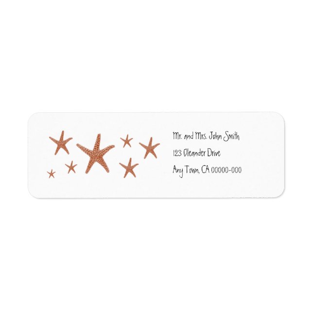 Starfish Rücksendeadresse (Vorne)