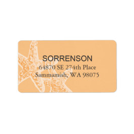 Starfish Rücksendeadresse Adressaufkleber