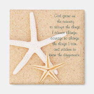 Starfish-Ruhe-Gebets-Magnet Magnet