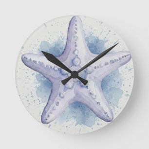 Starfish Runde Wanduhr