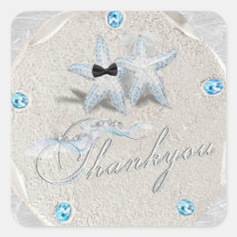 Starfish Sand Dollar Danke Sticker