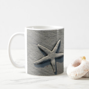 Starfish Sand Ocean Beach Foto Kaffeetasse