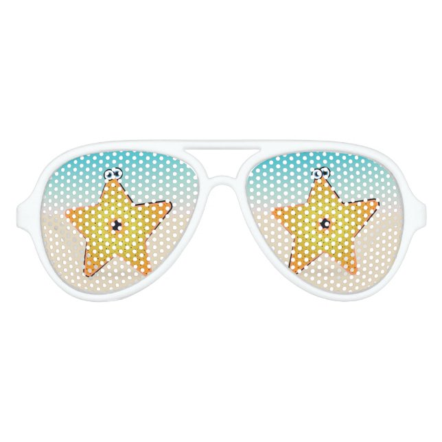 Starfish Sand Seas Beach Partybrille (Vorderseite)