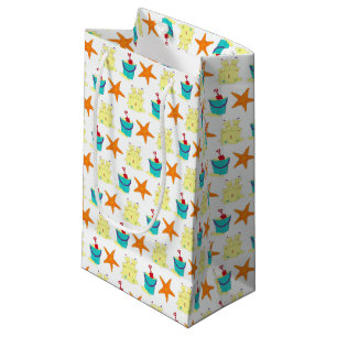 Starfish Sandcastle Pail Sommerurlaub Spaß Kleine Geschenktüte