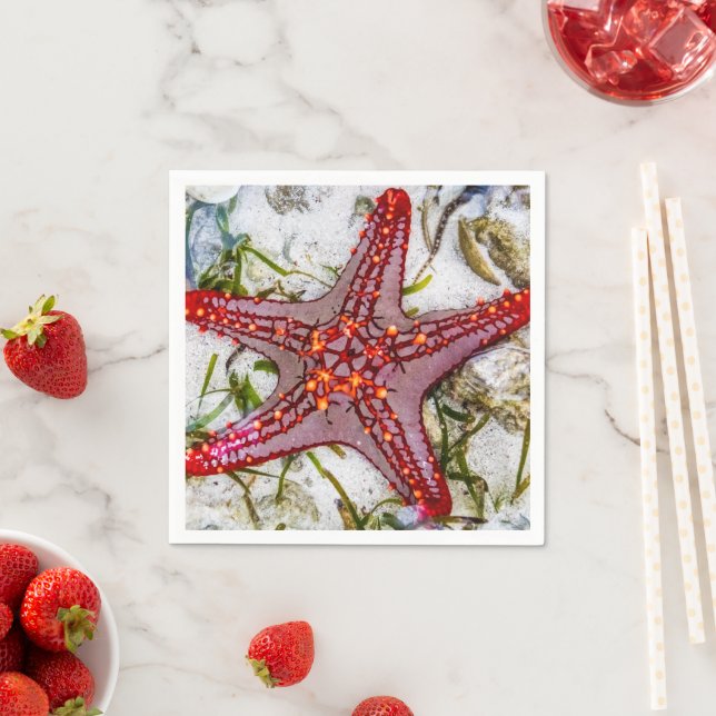 Starfish, Sansibar, Tansania Serviette (Beispiel)