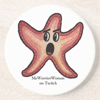 Starfish schockiert, MeWarriorFrau auf Twitch Getränkeuntersetzer