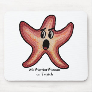 Starfish schockiert, MeWarriorFrau auf Twitch Mousepad