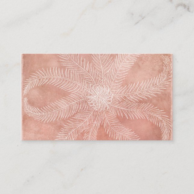 Starfish - Sea Star in Cornflakes Wasserfarbe Visitenkarte (Vorderseite)