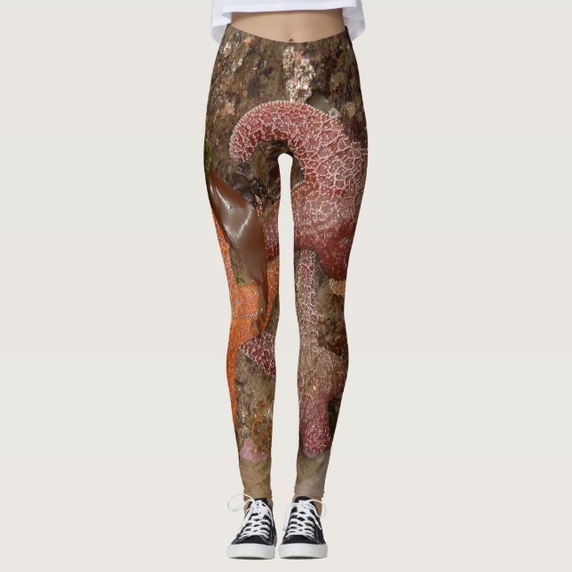 Starfish/Seesterne in der Kanone setzen ODER, Foto Leggings (Vorderseite)