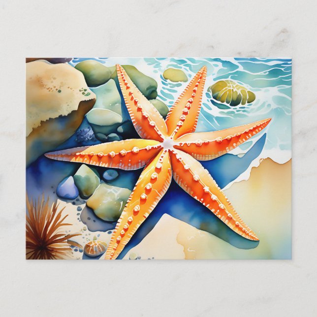 Starfish Serenity Postkarte (Vorderseite)
