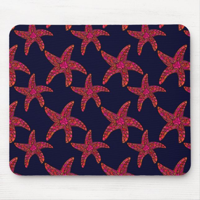 Starfish Stilmuster Mousepad (Vorne)