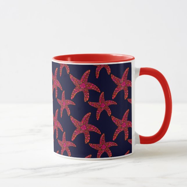 Starfish Stilmuster Tasse (Rechts)