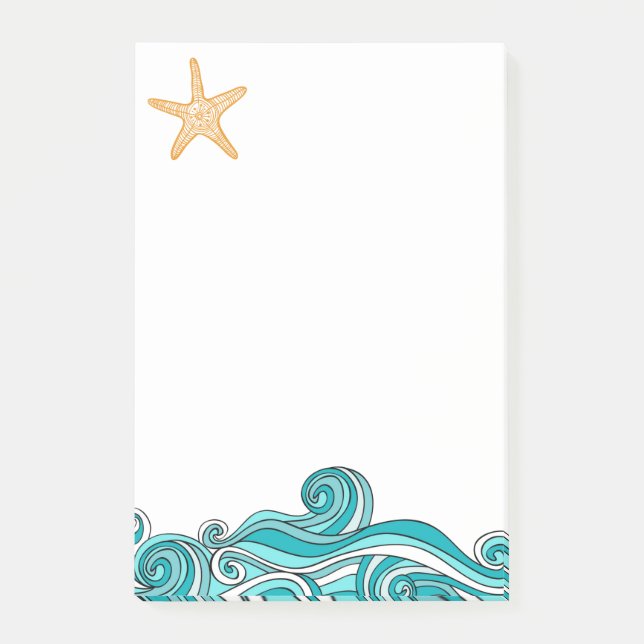 Starfish Story Adoption Party Favor Note Pad Post-it Klebezettel (Vorderseite)