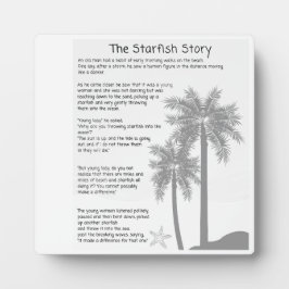 Starfish Story, Starfish Thrower, Starfish Gedicht Fotoplatte