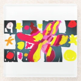 Starfish style glasuntersetzer