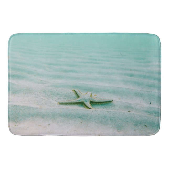 Starfish Summer Tropical Beach Urlaub Badematte (Vorderseite)