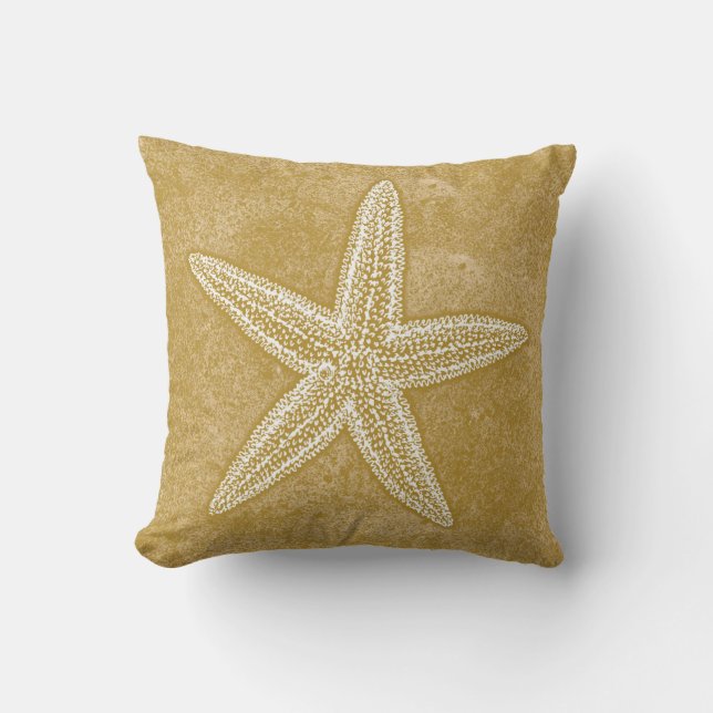 Starfish Tan Sand Kissen (Vorderseite)