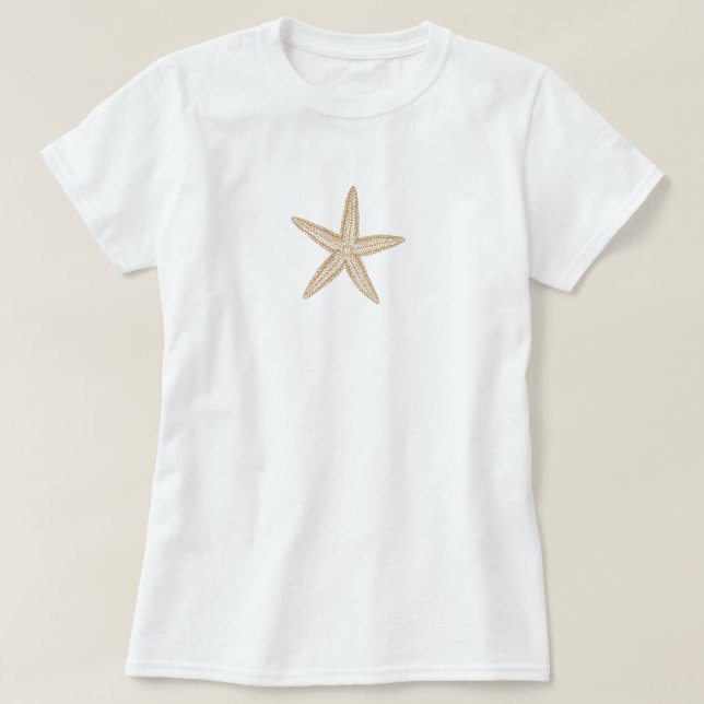 Starfish Tan Sand T-Shirt (Design vorne)