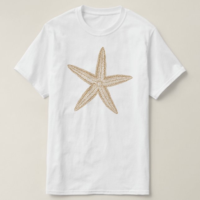 Starfish Tan Sand T-Shirt (Design vorne)