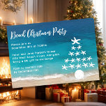Starfish Tree Beach Weihnachten Party Einladung<br><div class="desc">Das blaue Meer bildet den Hintergrund für diese festliche Weihnachtsfeier am Strand. Ein "Baum"-Bild aus Seestern und ein Sand-Dollar schmückt Flachkarten mit weißem,  lockigen Schriftart in Vorlagen,  um alle Party-Informationen einfach hinzufügen. Das umgekehrte Bild ist Meerwasser.</div>