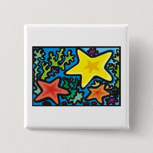 Starfish Trio Button (Vorderseite)