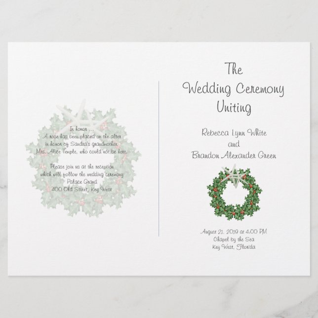 Starfish und das Holly Tropical Christmas Program (Vorderseite)