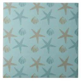 Starfish und Muscheln Fliese