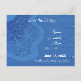 Starfish und Ozean Save the Date Ankündigungspostkarte