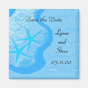 Starfish und Ozean Save the Date Magnet