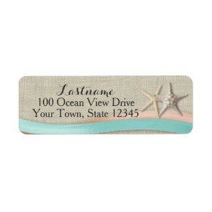 Starfish und Ribbon Rustikaler Strand