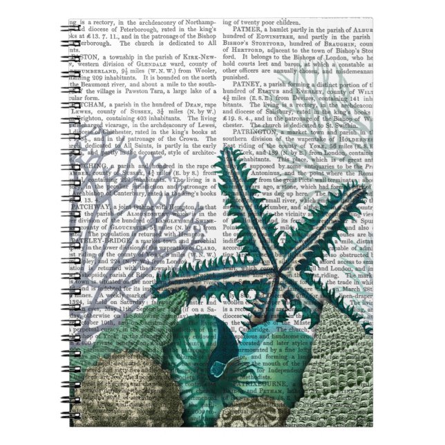Starfish unter dem Meer Notizblock (Vorderseite)